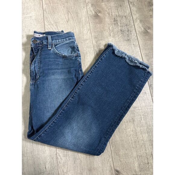 Joes Jeans High-Rise Freya Womens Denim Jeans Size 26 Medium Wash Frayed Hem - Picture 1 of 4